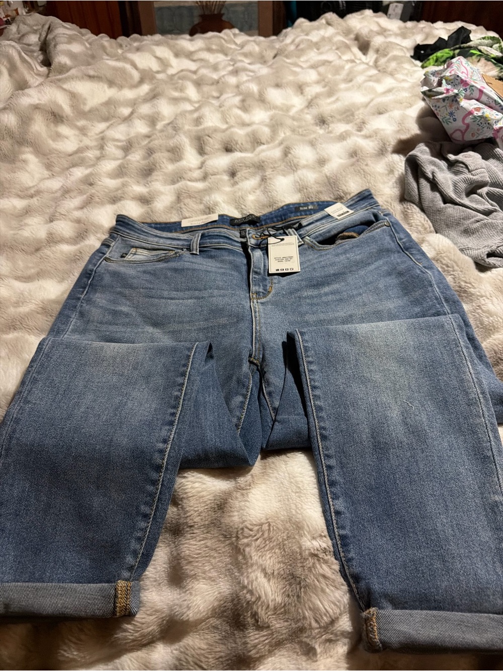 Judy Blue Light Blue Ankle Crop Stretch Jeans